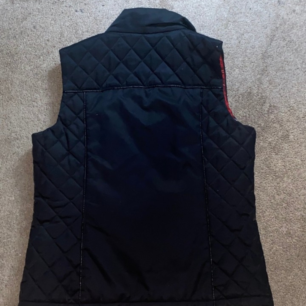 Quilted Black Vest for Women
